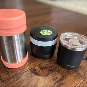 NEW Vahdam and Thermos Travel Mugs Set NEW